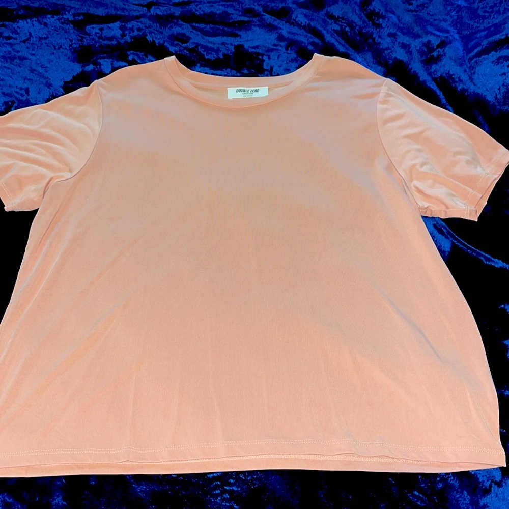 Double Zero Blush Tee, size Large